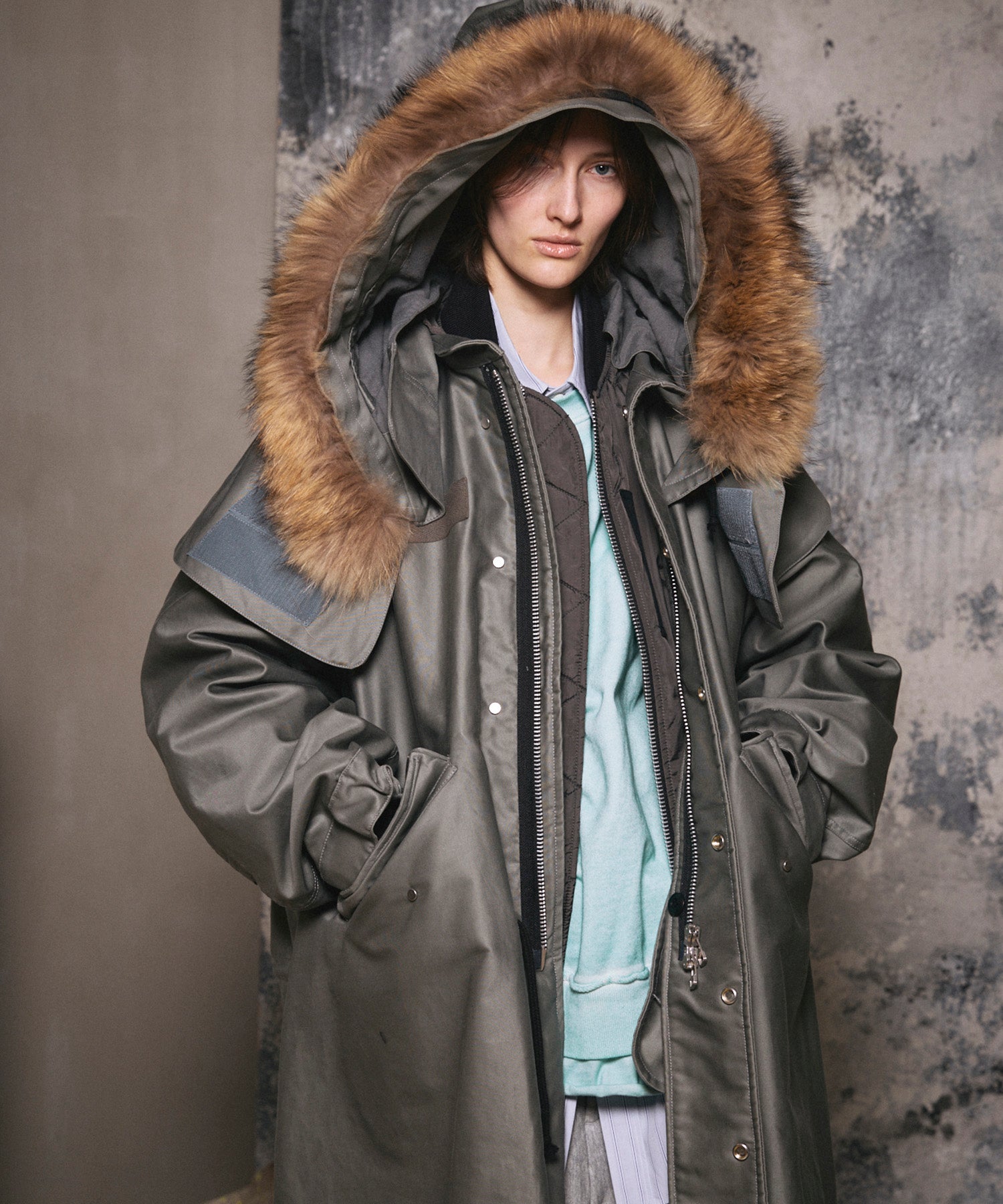 Prime-Over M-65 Mods Coat Combined With MA-1 Flight Jacket