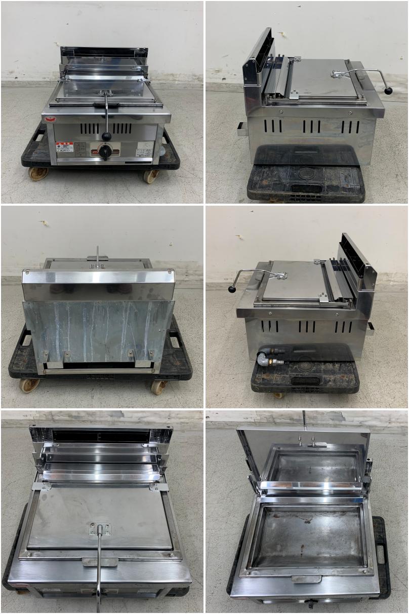 中古】 A07891 ガス餃子焼き機 マルゼン MGZ-044 卓上型 都市ガス用 幅