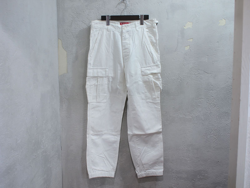 Supreme 'Cargo Pant'カーゴパンツ 30 白 ホワイト ジョガーパンツ