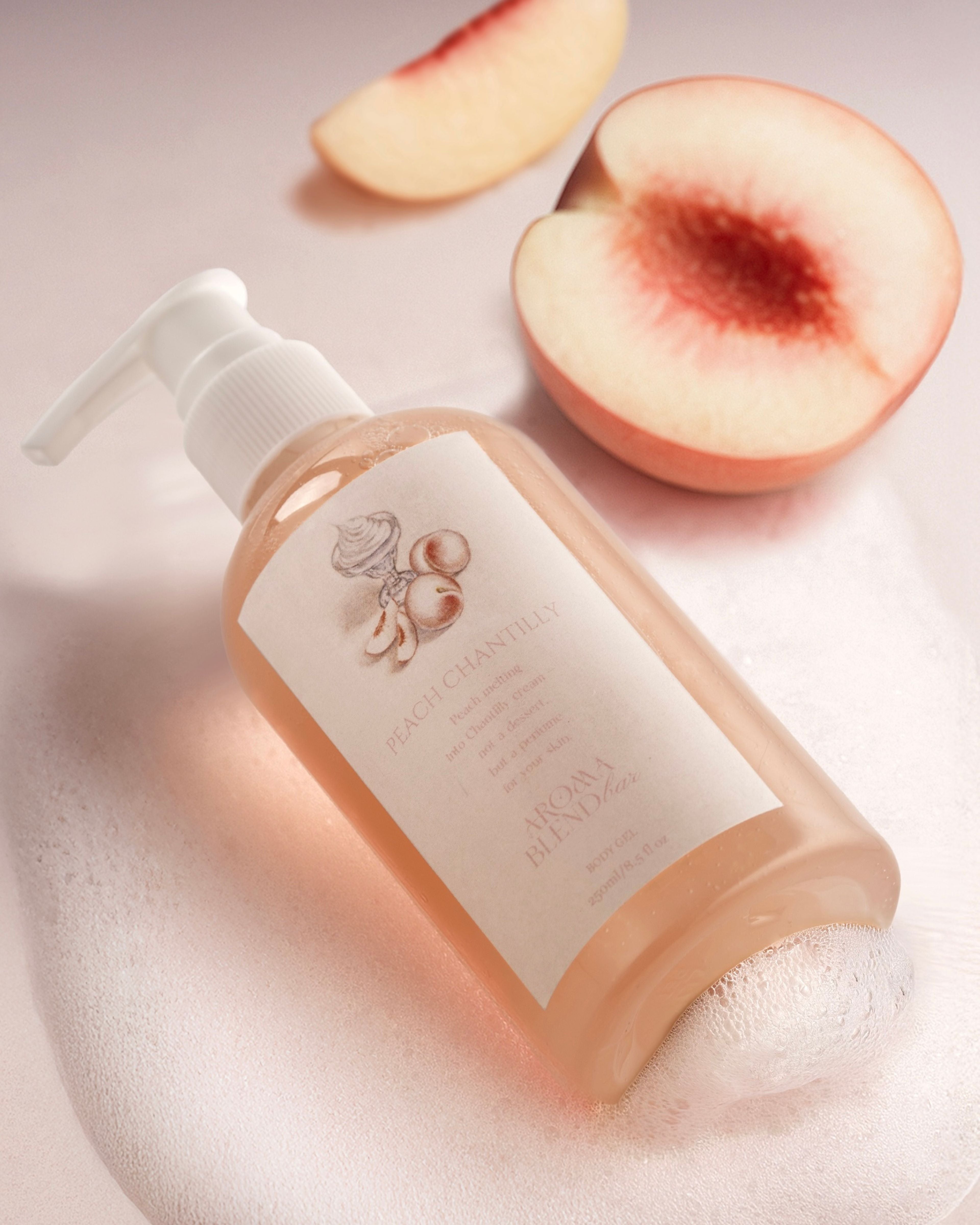 PEACH CHANTILLY BODY GEL – aromablendbar