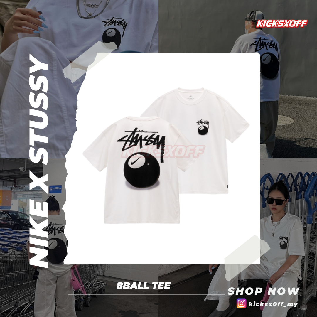 Nike x Stussy 8 Ball T-Shirt White – Kicksxoff
