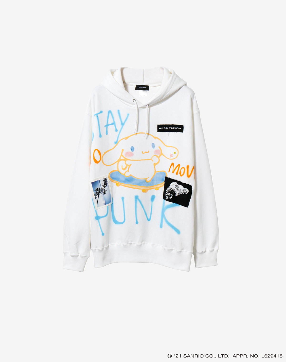 guernika×Sanrio characters】Hand Painted Hoodie / シナモロール