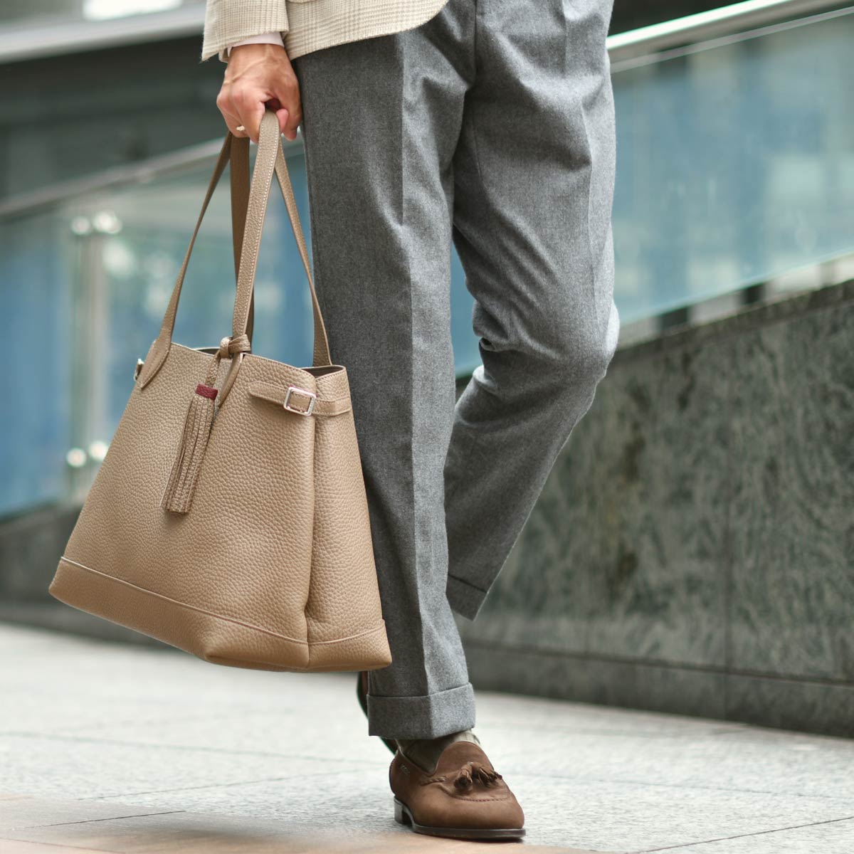 ACATE【アカーテ】トートバッグ LODOS2 ナチュラルシュリンクレザー