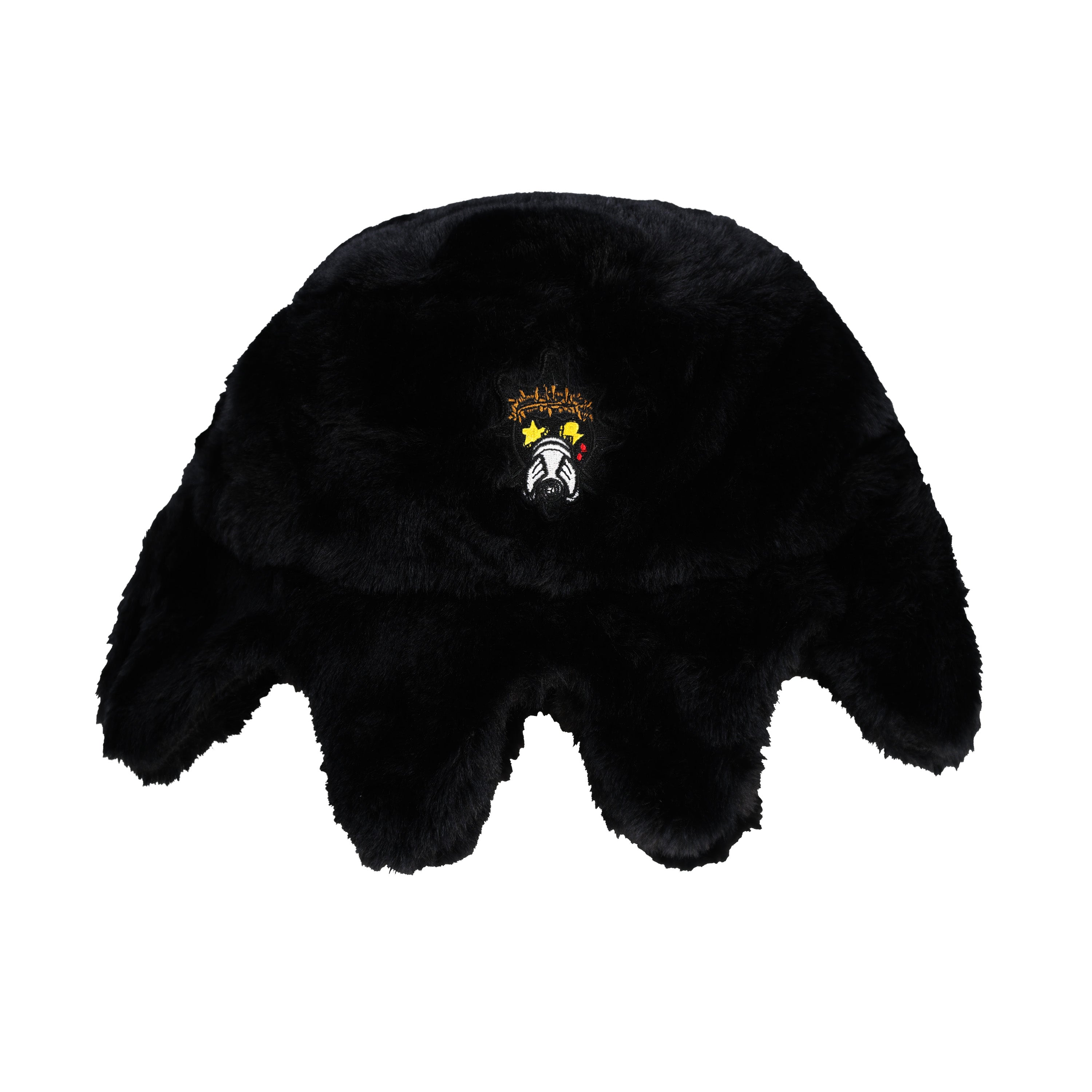 Furry Glo Sun Bucket Hat (Black)