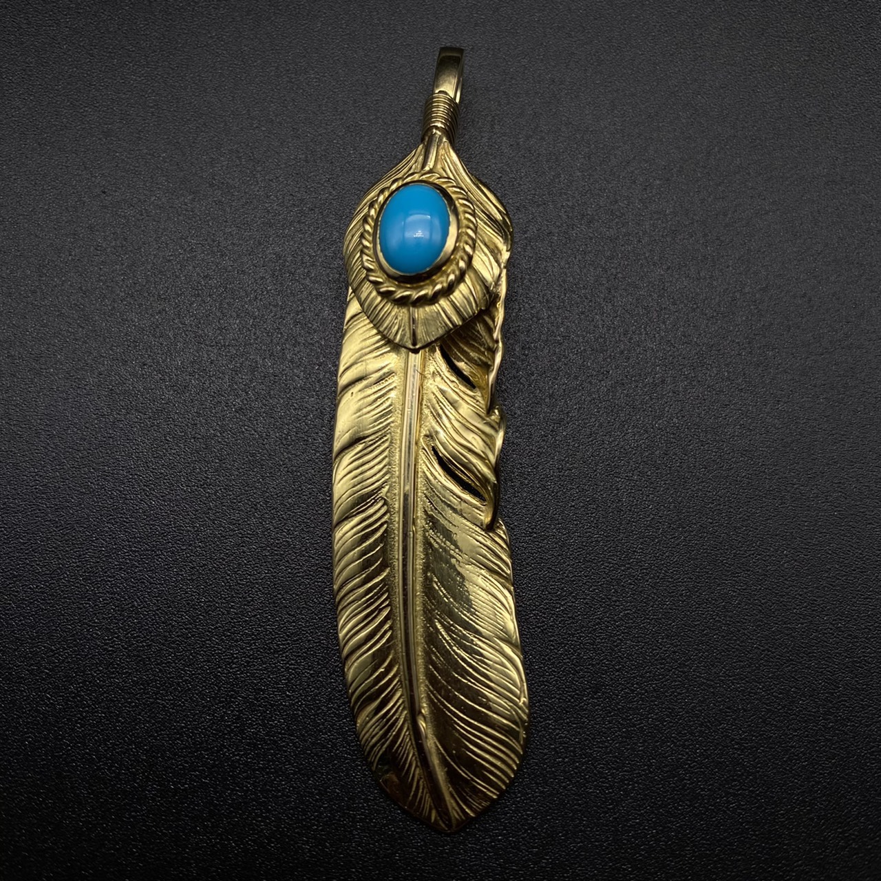 0205【ターコイズ付き特大フェザーについて】（原宿SV）