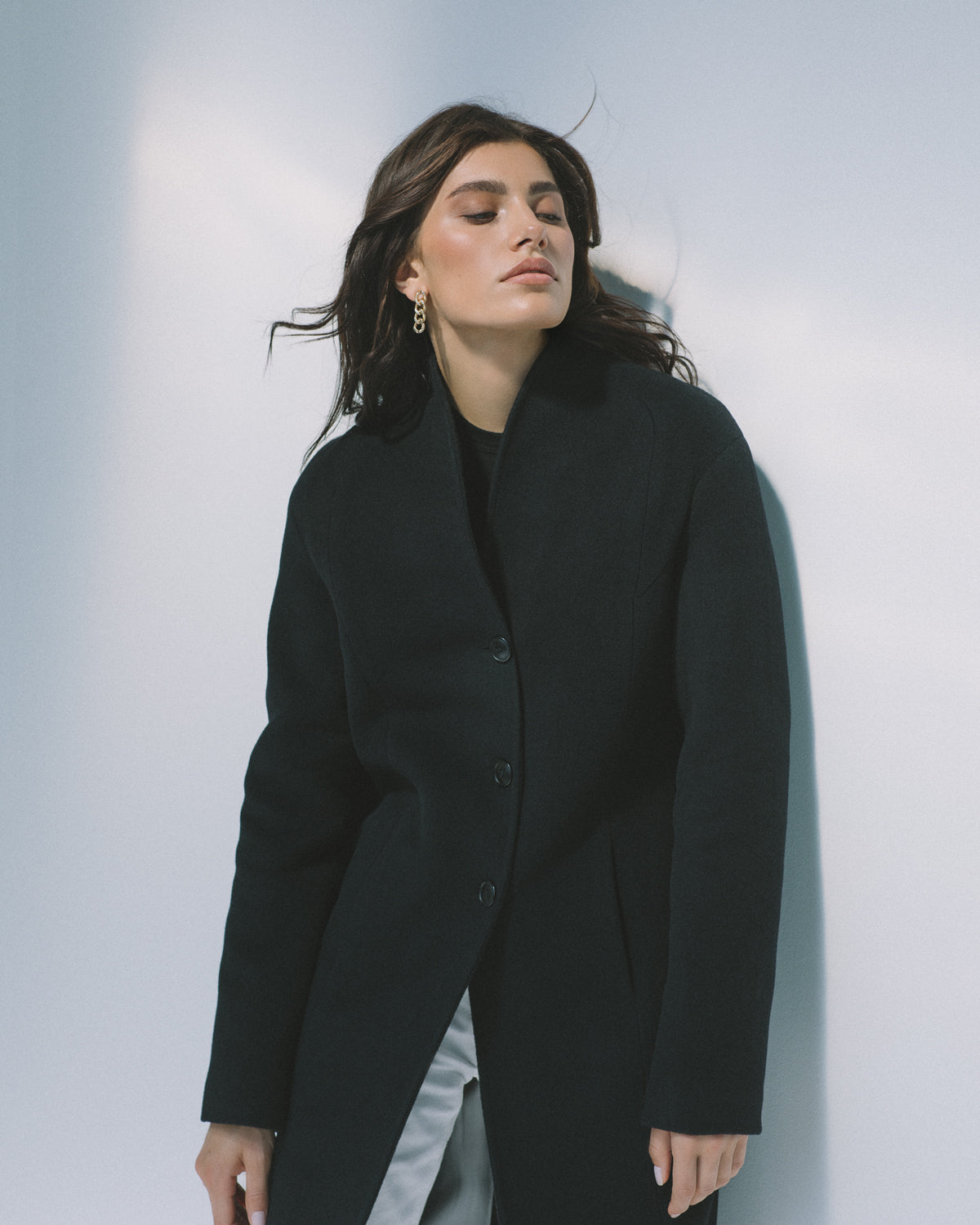 Stand collar coat – Sumarokova Atelier