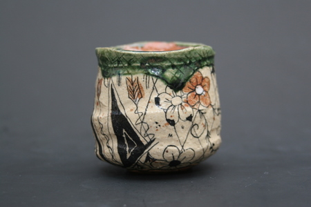 池田省吾 織部ぐい呑 三和堂 (東京・日本橋）