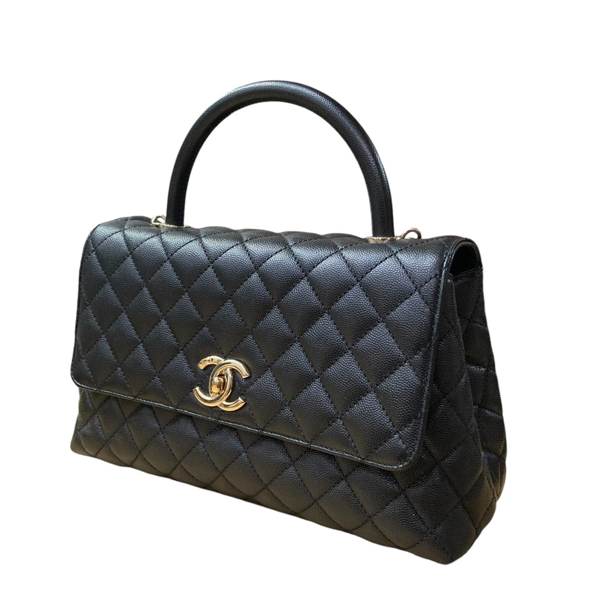 CHANEL(シャネル) トップハンドル キャビアスキン 2WAYバッグ APA6