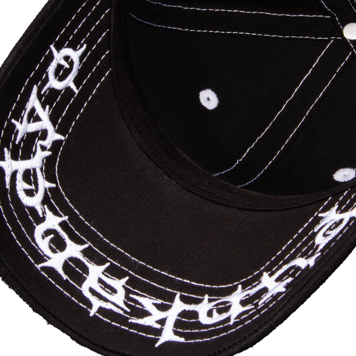 BLACK CONTRAST BASEBALL CAP – PUNKANDYO