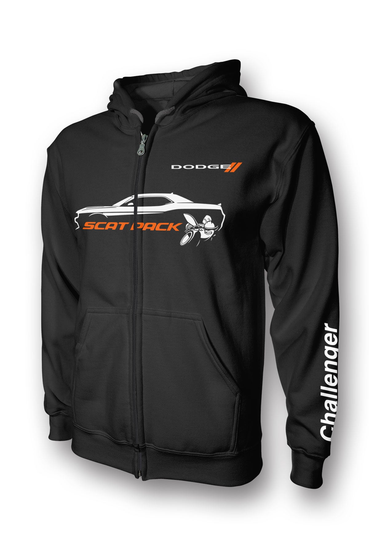 Dodge Challenger Scat Pack Full-Zip Hoodie – Dodge Hoodie, Apparel