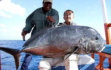 太平洋に浮かぶ楽園、クリスマス島でビッグ・GTフィッシング！ 心に