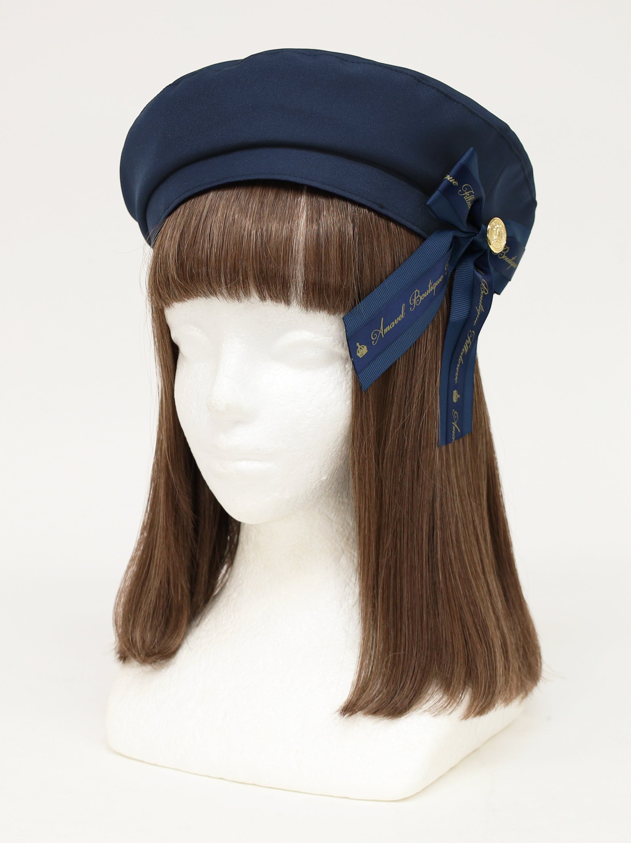 ロゴリボンブローチ付ベレー帽 – Amavel（アマベル）公式サイト