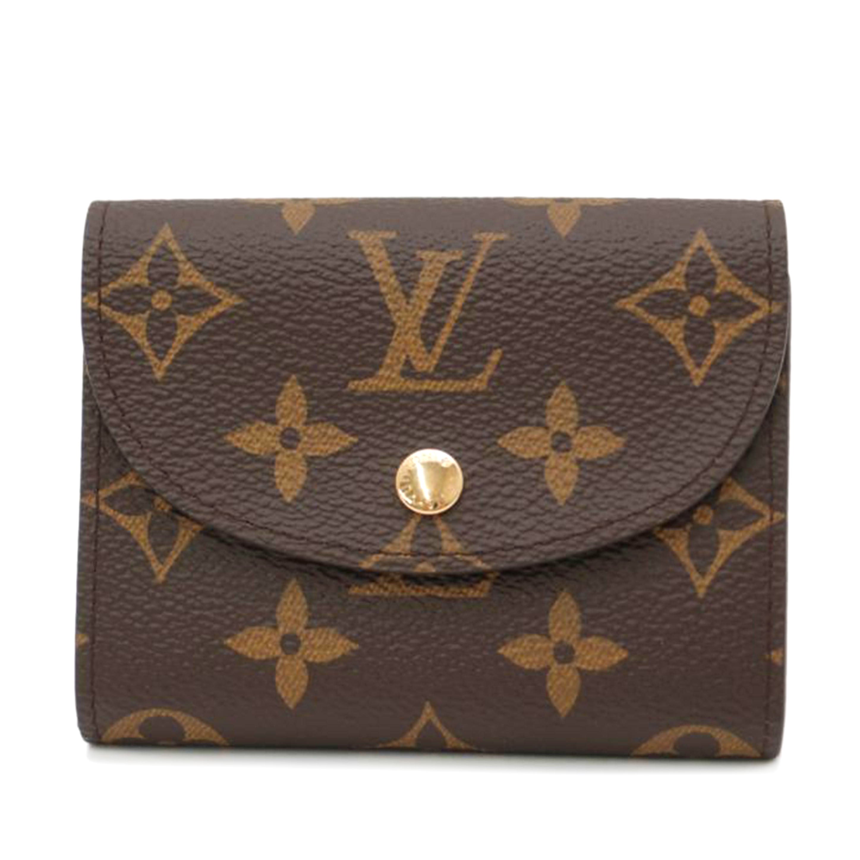 ルイヴィトンコンパクトウォレット三つ折りチェーンモノグラムマカサー