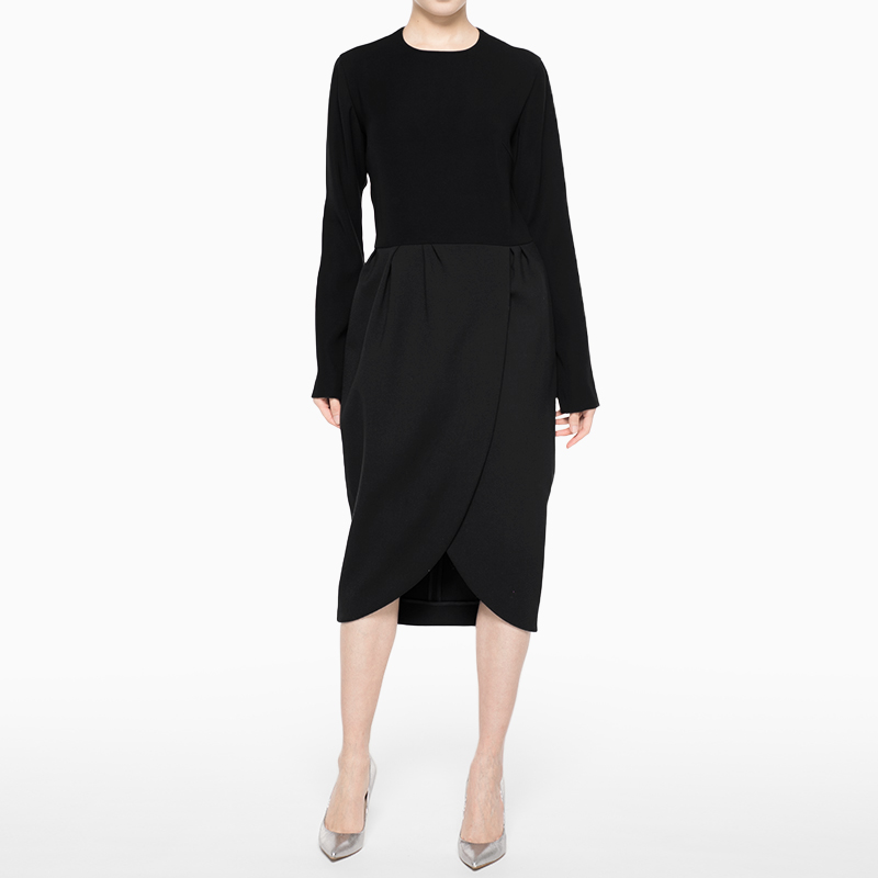 YOKOCHAN（ヨーコチャン）巻きスカート風切替ドレス-ドレスレンタル