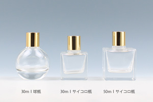 香水瓶・金冠銀冠スクリューキャップセット（生産終了）:東静