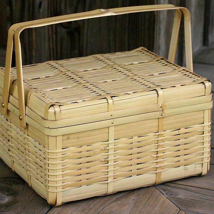 白竹ピクニックバスケット(大) | 虎斑竹専門店 竹虎