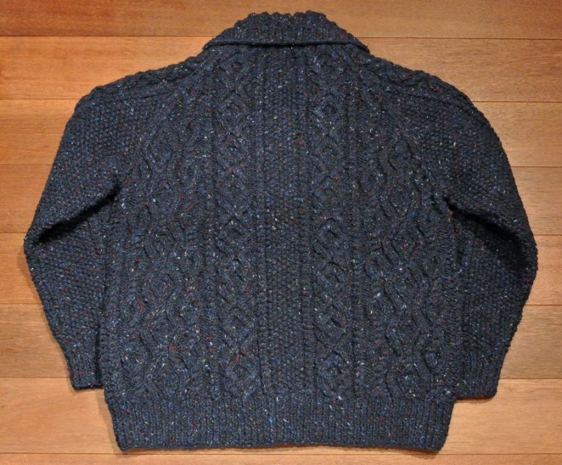 INVERALLAN インバーアラン 3A ポロカーディガン ミックスカラーネップ