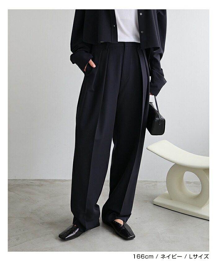 楽天市場】evernavy エバーネイビー TRストレッチ ダブルタック パンツ