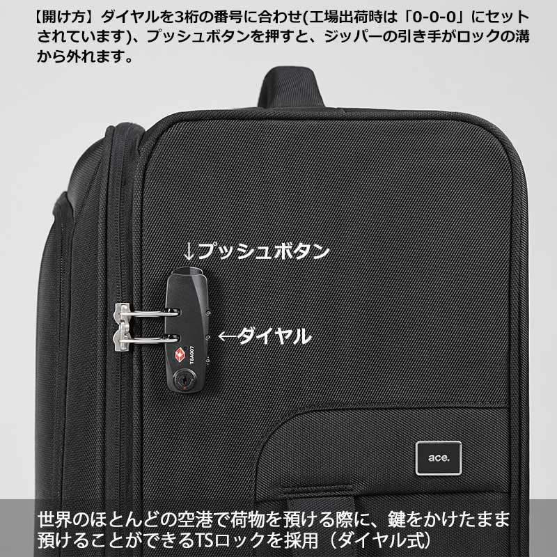 楽天市場】P10倍 エース ソフトキャリー ロックペイントSS Lサイズ 91L