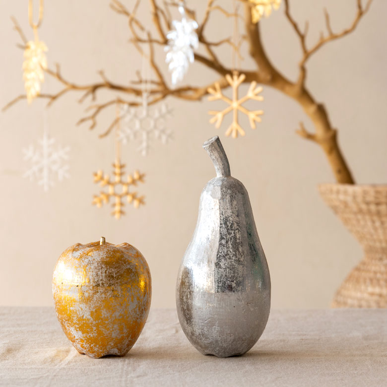 楽天市場】オブジェ ウッド 木製 木彫り 天然木 アップル りんご