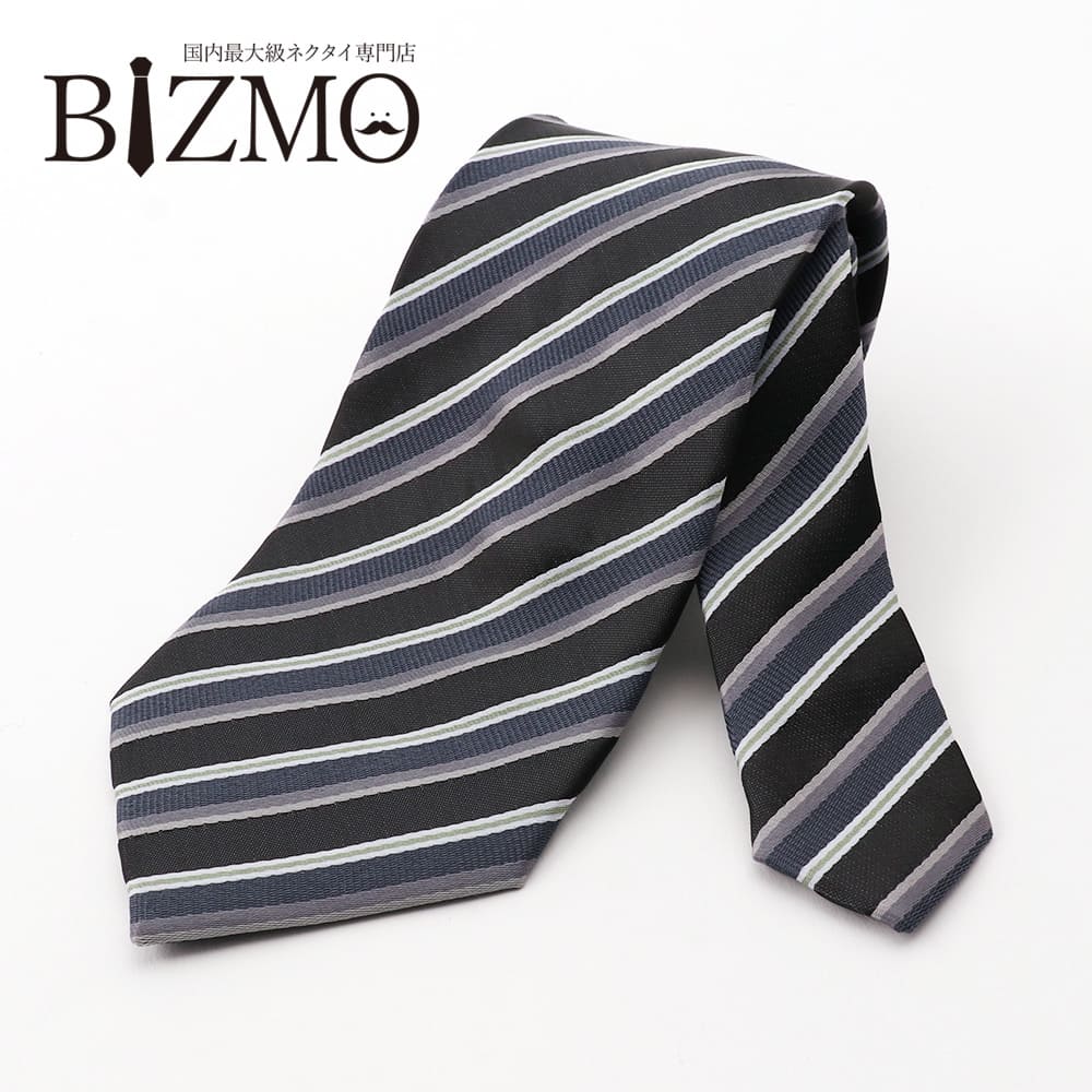 楽天市場】洗えるネクタイ ストライプ グレー ブラック 黒 ホワイト 白