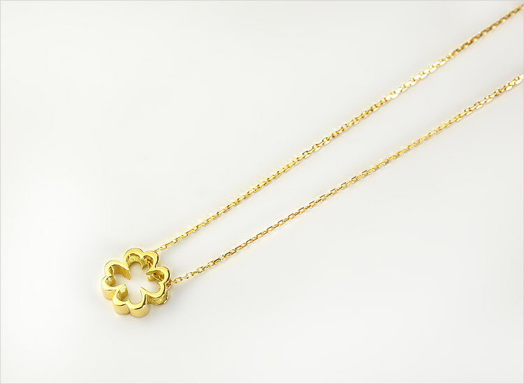 楽天市場】K18クローバーペンダントトップ Clover (18k、18金