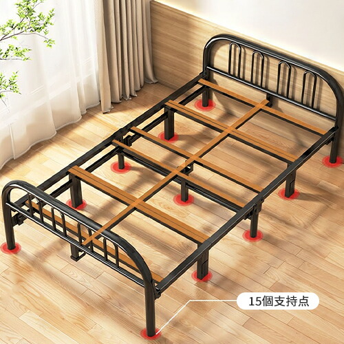 楽天市場】折りたたみベッド 折畳み式 ベッドフレーム シングルベッド