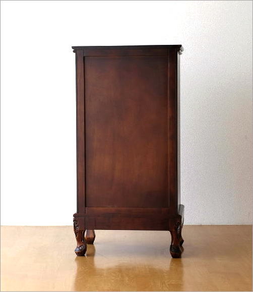 楽天市場】アンティーク風チェスト 猫脚 木製 アンティークサイド