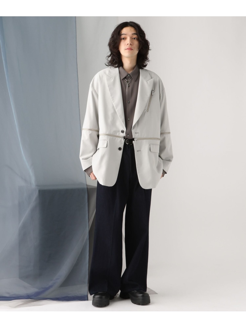 エルボーZIPジャケット LouisVuittonルイヴィトン『ワッペン レザー