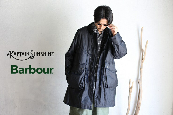 楽天市場】【Kaptain Sunshine × Barbour】 Stand Collar Traveller