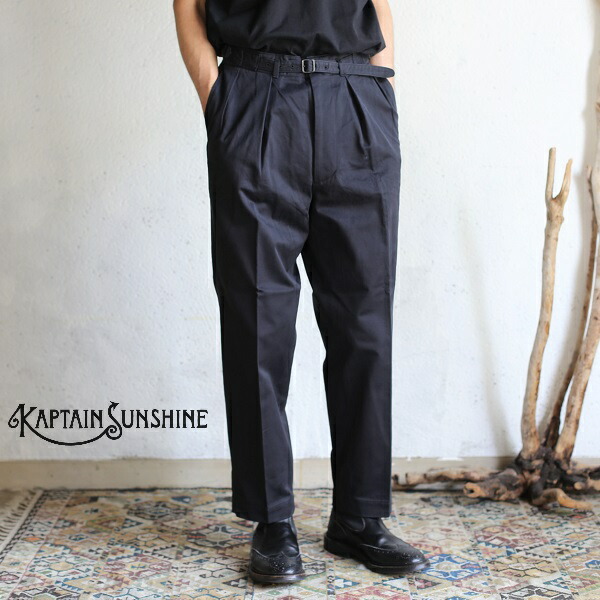 楽天市場】【Kaptain Sunshine】 Gurkha Trousers BLACK グルカ