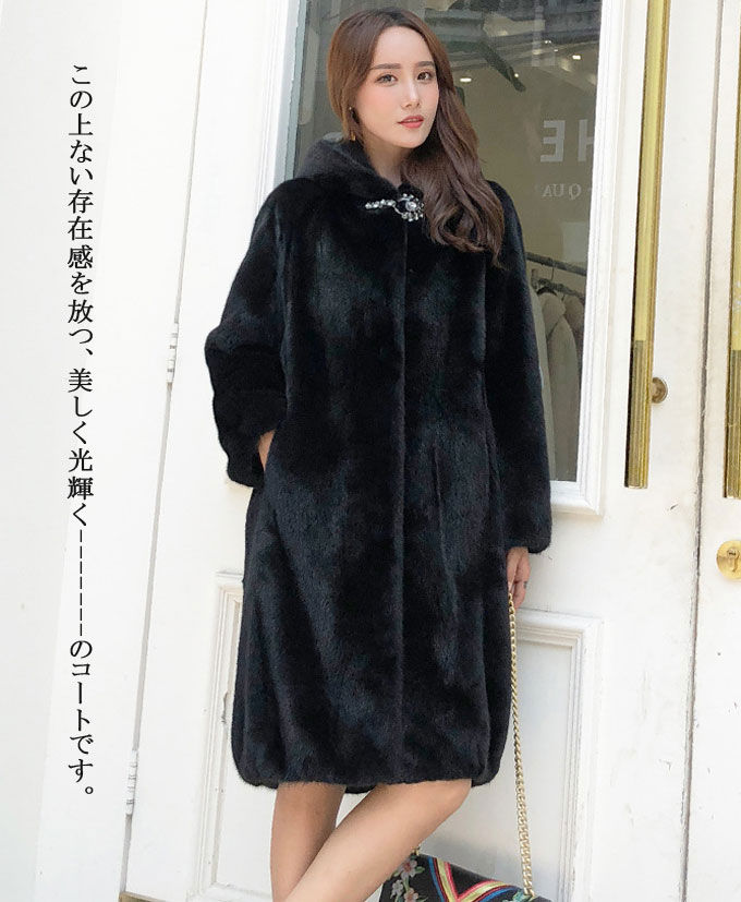 楽天市場】ファーコート レディース 毛皮コート ミンク レディース
