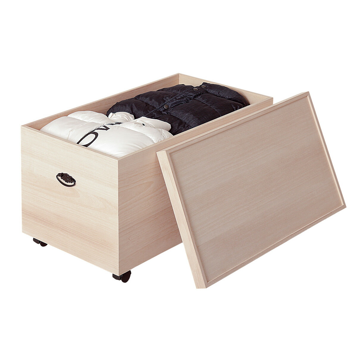 楽天市場】総桐 衣装ケース 1段 深型 キャスター付 日本製 完成品