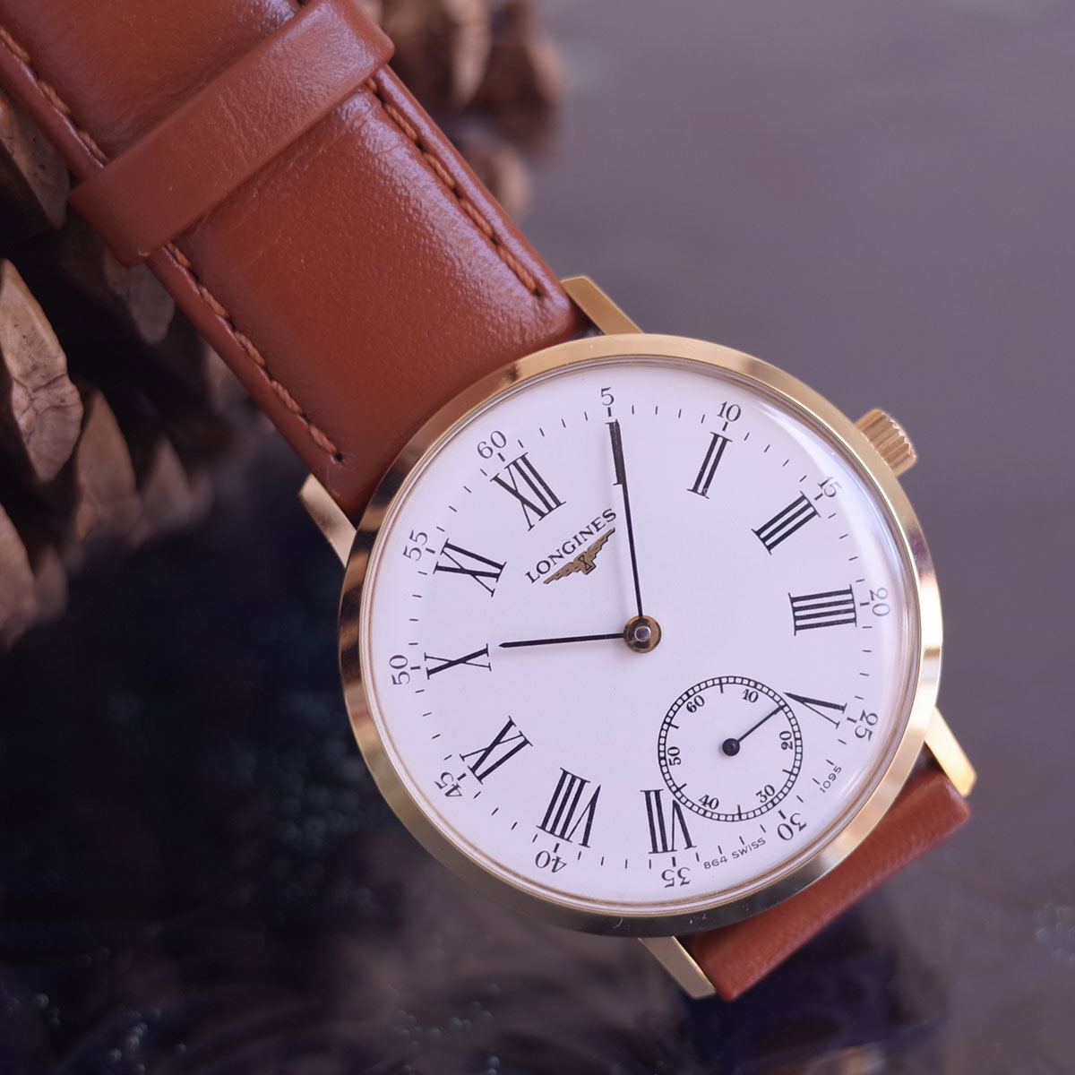 楽天市場】ロンジン クラシック 864 1095 ホワイトローマン スモセコ