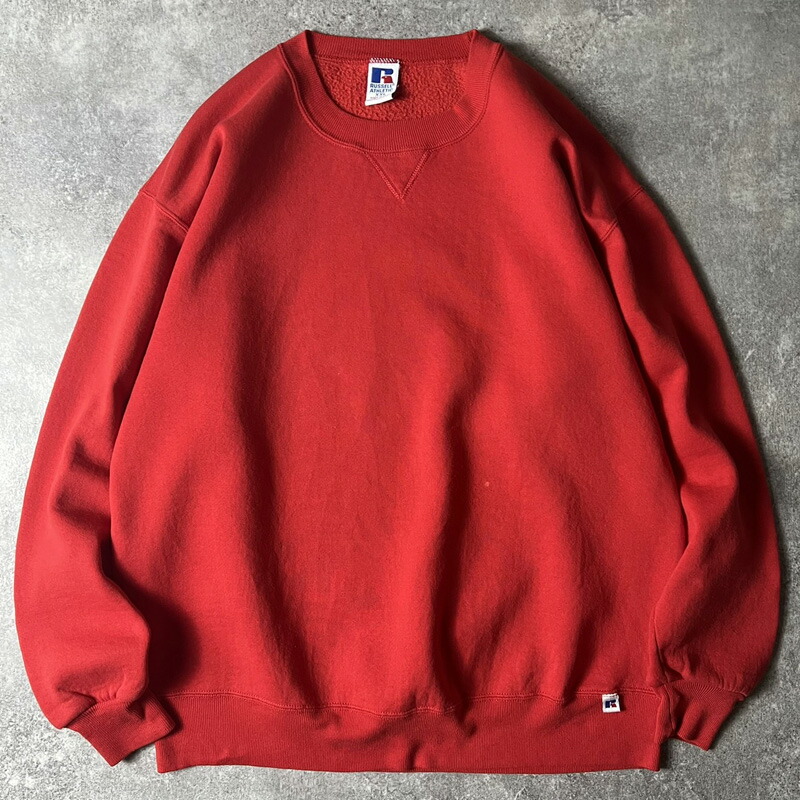 楽天市場】90s USA製 RUSSELL 無地 前V スウェット トレーナー XXL