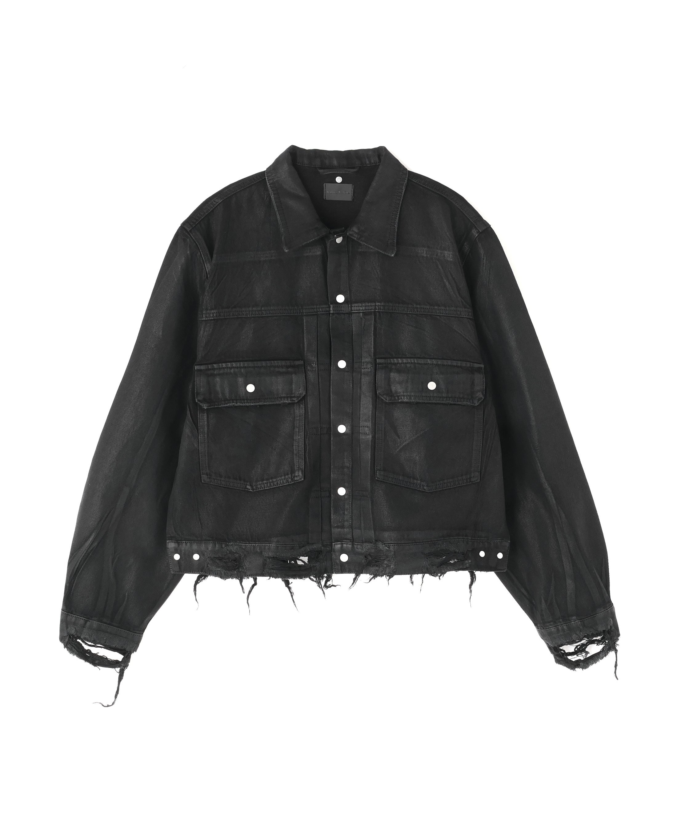 LHP｜DankeSchon/ダンケシェーン/ECO FUR STAND BLOUSON BLACK