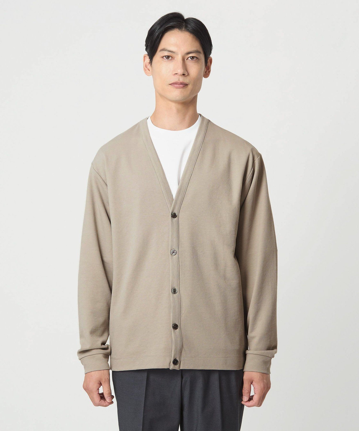 UNITED ARROWS green label relaxing｜ハニカム カーディガン