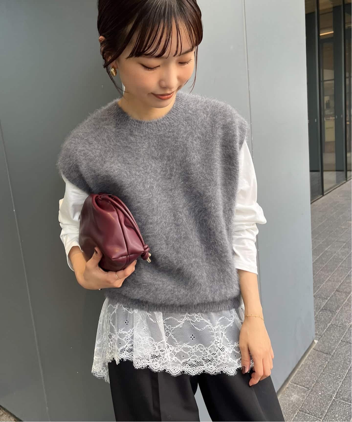 SLOBE IENA｜フォックスアルパカ ニットベスト | Rakuten Fashion(楽天