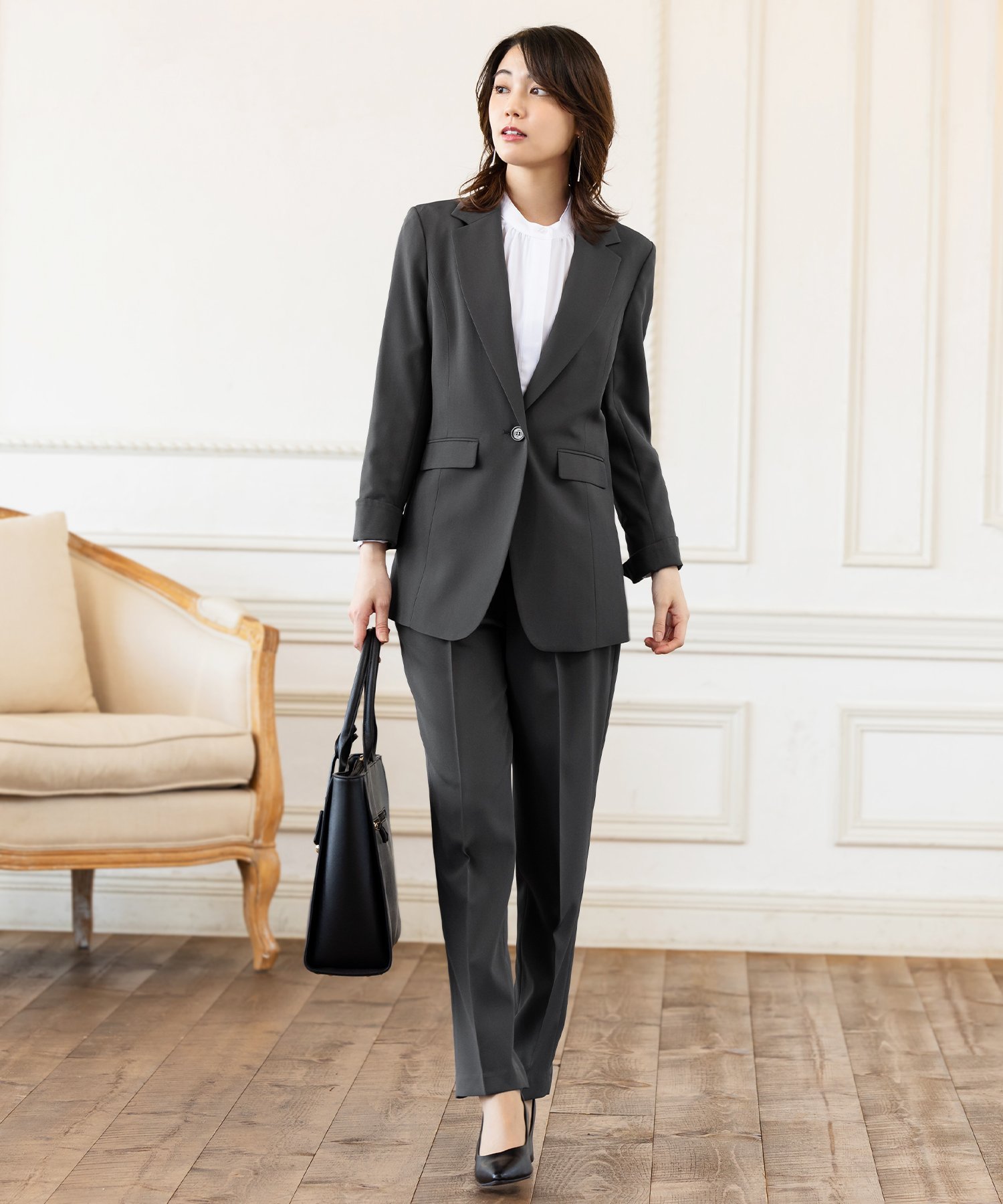 AddRouge｜スーツ レディース パンツ セットアップ 洗える ビジネス