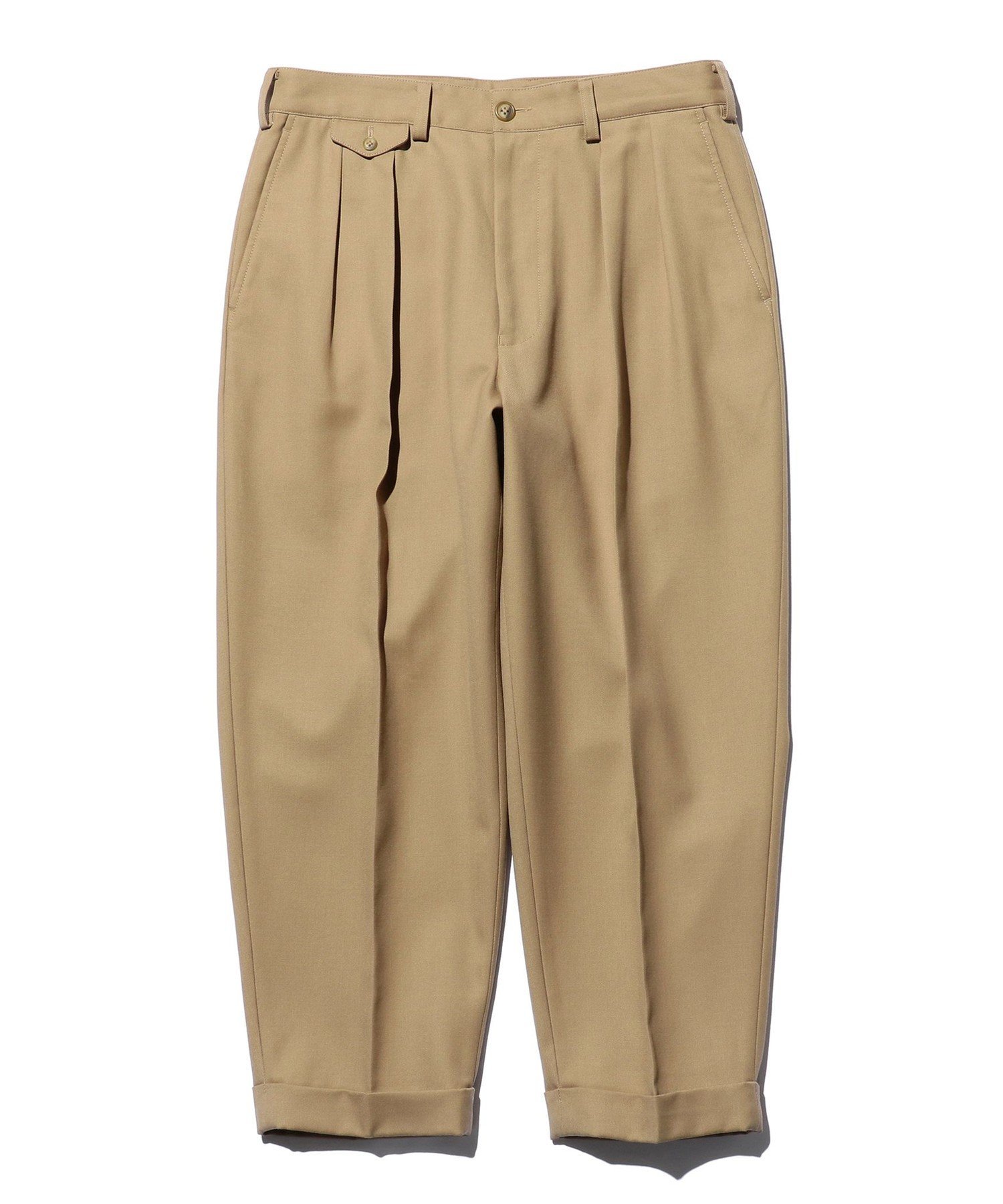 BEAMS MEN｜BEAMS PLUS / 2プリーツ ランドリー ウール トラウザーズ