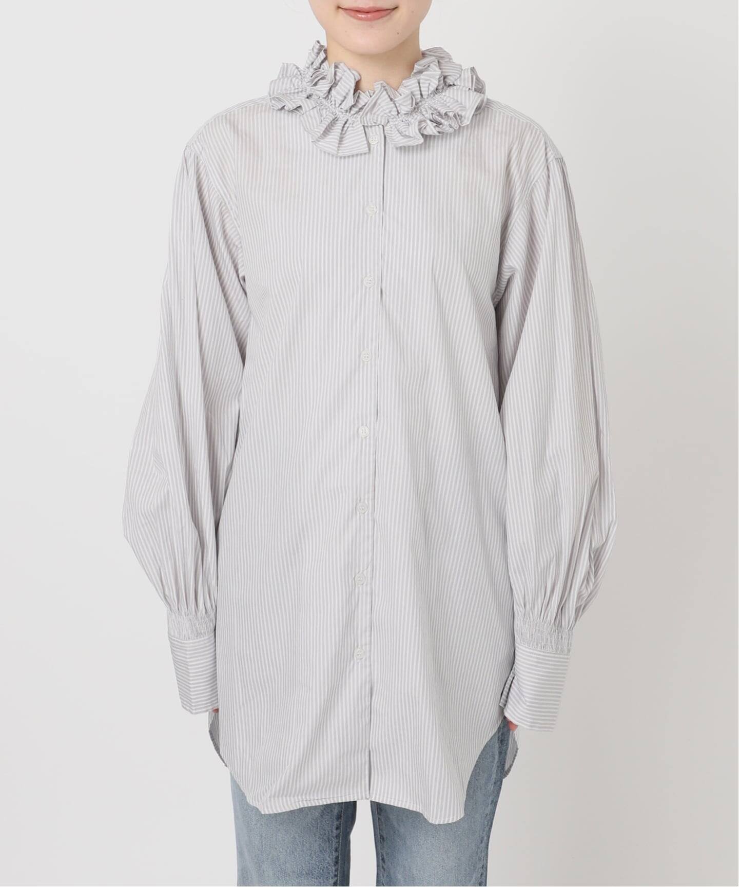 Spick & Span｜crinkle crinkle crinkle 別注frill coller shirts