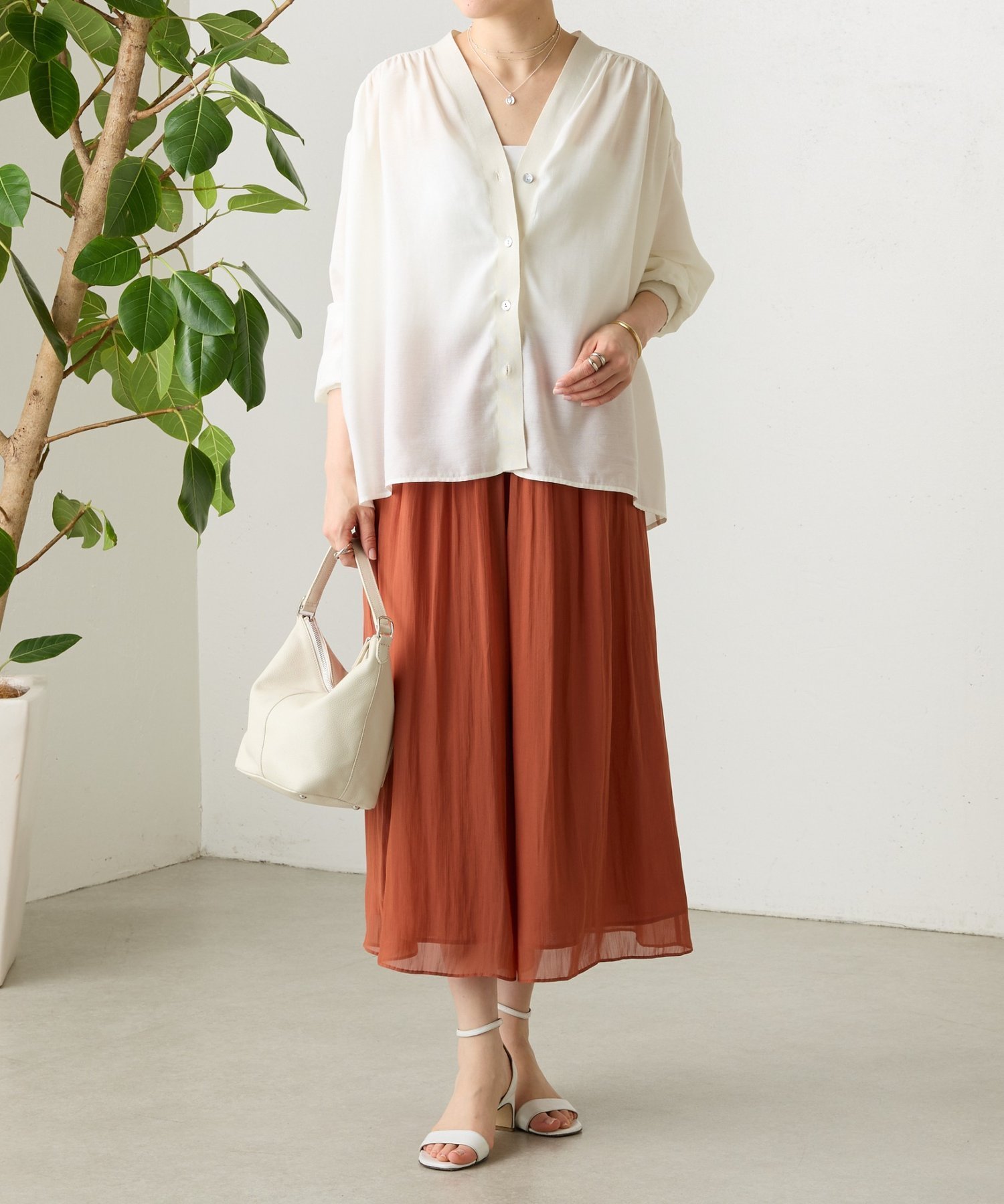 BEARDSLEY｜NEWシワシフォンギャザーパンツ | Rakuten Fashion(楽天