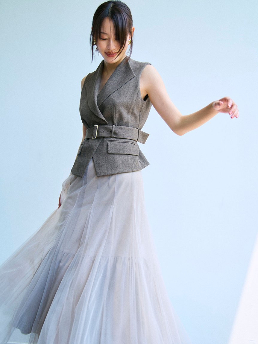 FRAY I.D｜【00サイズ】ジレチュールスカートセットアップ | Rakuten