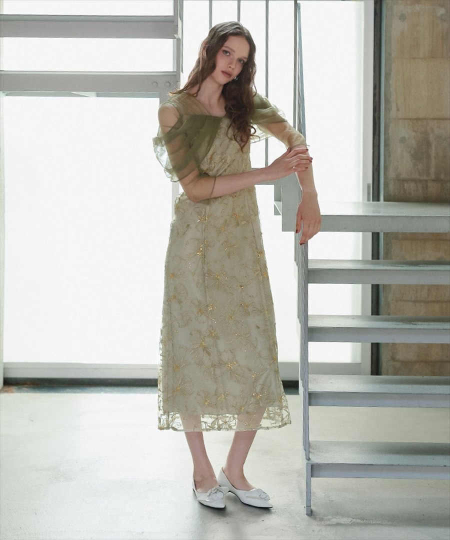DONOBAN｜tulel drape spangle dress | Rakuten Fashion(楽天