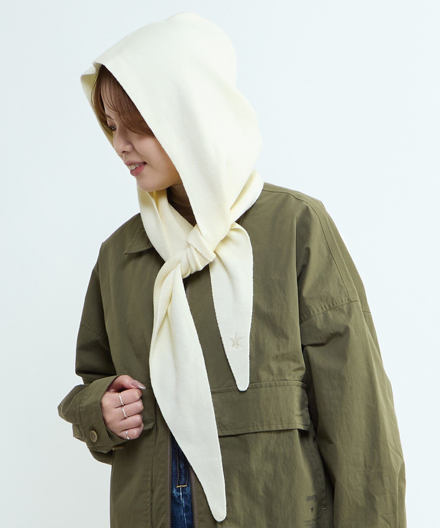 自由区｜エコミンクフード付き ストール | Rakuten Fashion(楽天