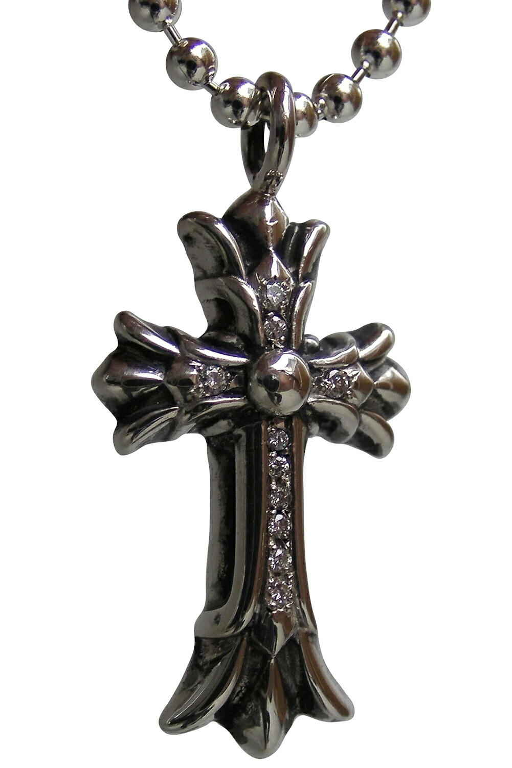 楽天市場】CHROME HEARTS DOUBLE CH CROSS CHARM PAVE DIAMOND クロム