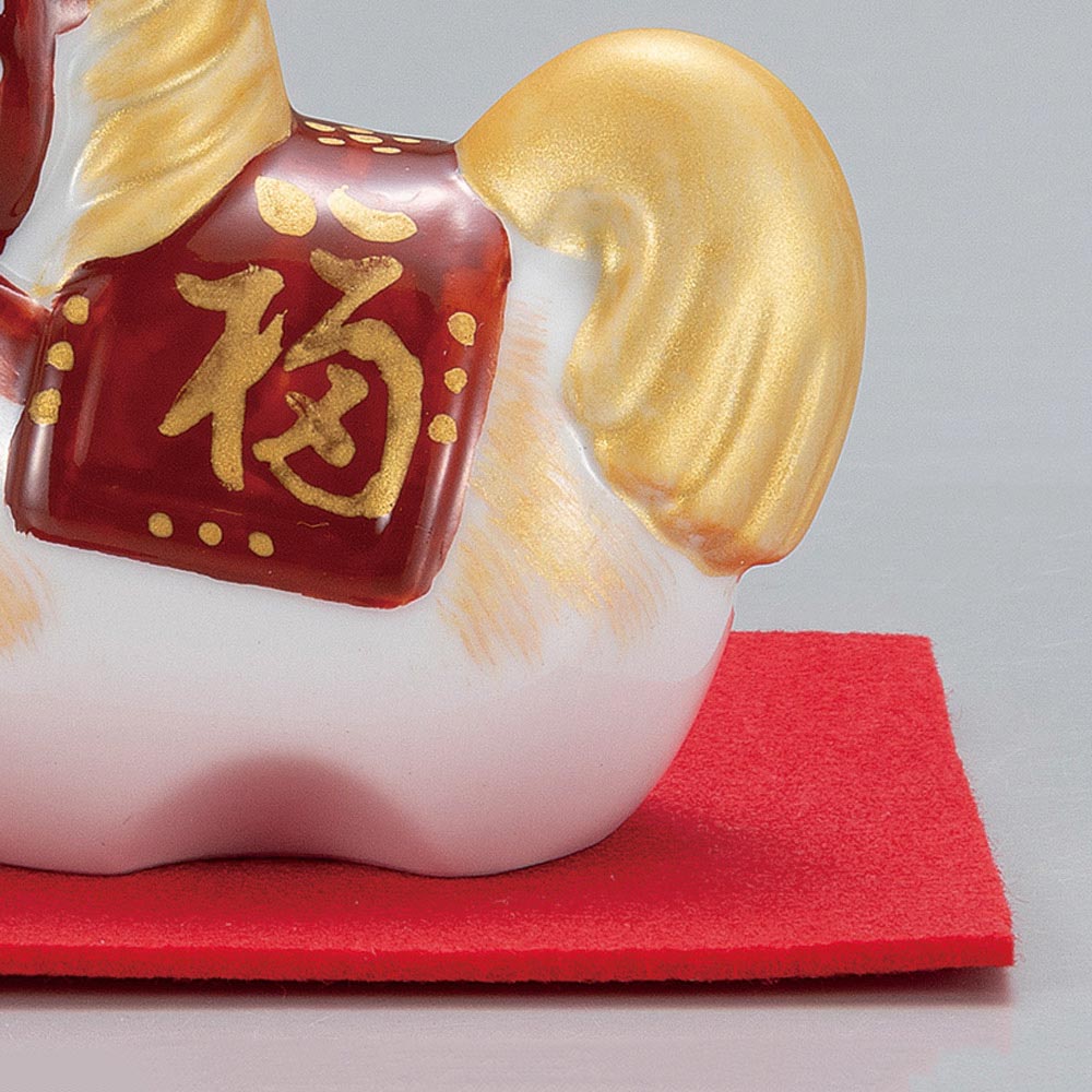 楽天市場】九谷焼 2.7号午 赤金彩（敷物・立札付） ＜2026年 十二支 午