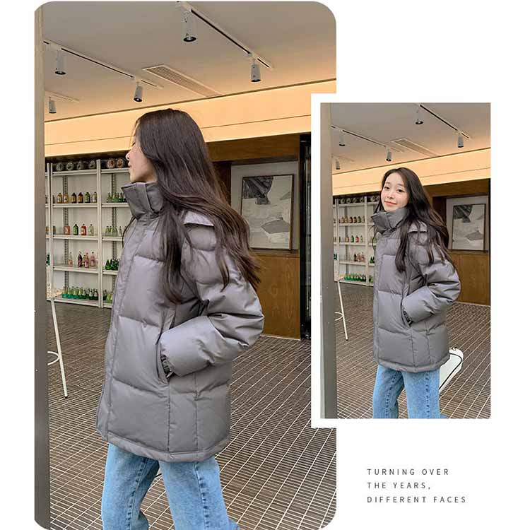 楽天市場】フード付きダウンジャケット レギュラー丈 レディース 秋冬