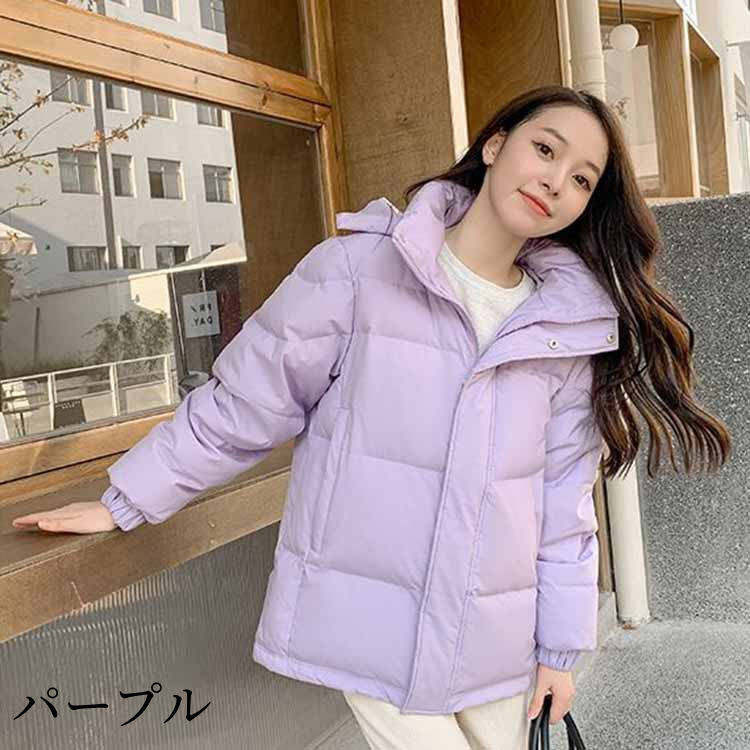 楽天市場】フード付きダウンジャケット レギュラー丈 レディース 秋冬