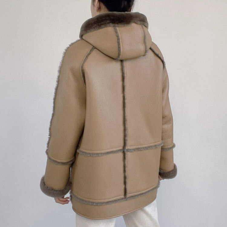 楽天市場】ジャケット コート ラムムートン フード レディース 冬